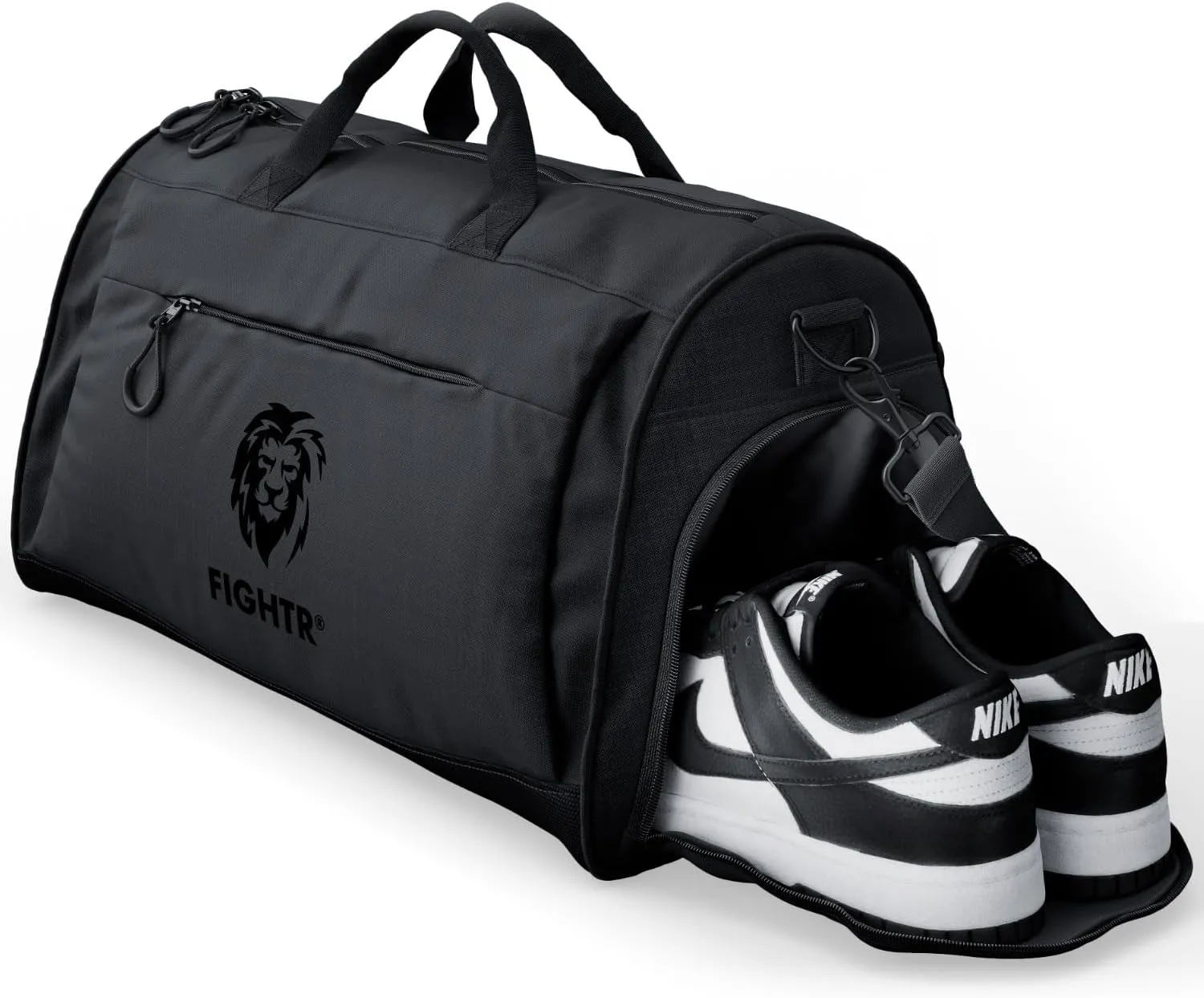 FIGHTR® Sports bag & travel Duffel bag for men and women - with shoe compartment & wet compartment - bag for sports, fitness & travel