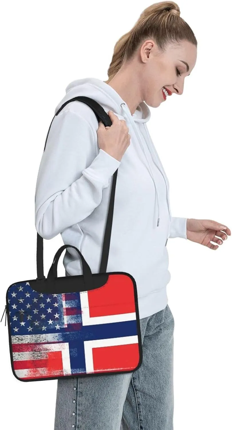 Filipino Philippines Flag Laptop Bag, Laptop Case Shoulder Messenger Bag Briefcase Computer Bag for Men Women