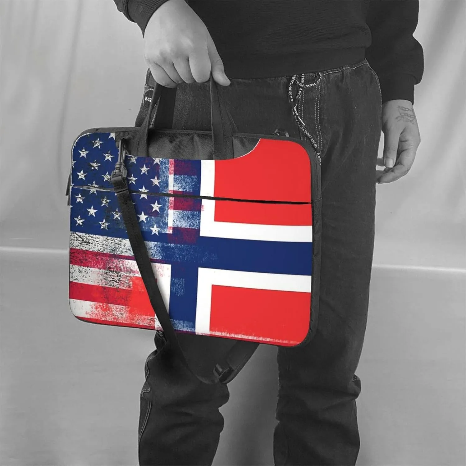 Filipino Philippines Flag Laptop Bag, Laptop Case Shoulder Messenger Bag Briefcase Computer Bag for Men Women