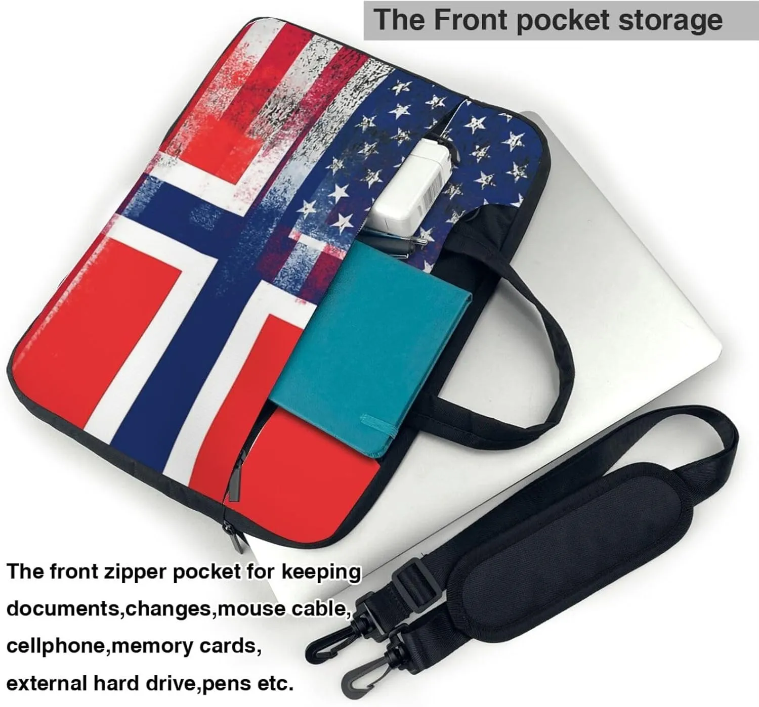 Filipino Philippines Flag Laptop Bag, Laptop Case Shoulder Messenger Bag Briefcase Computer Bag for Men Women