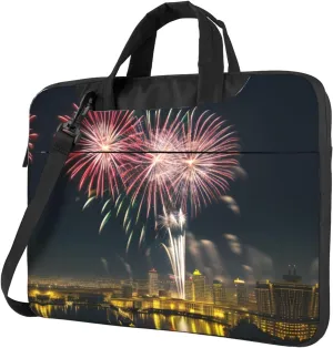 Fireworks Pattern Laptop Bag - Shockproof & Stylish Laptop Handbag For Unique And Safe Laptop Transportation