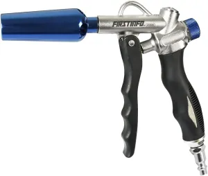 FIRSTINFO A18569US Adjustable Air Flow | Two-Way Taiwan Air Blow Gun with Higher Flow Nozzle | TPR Anti-slip Handle