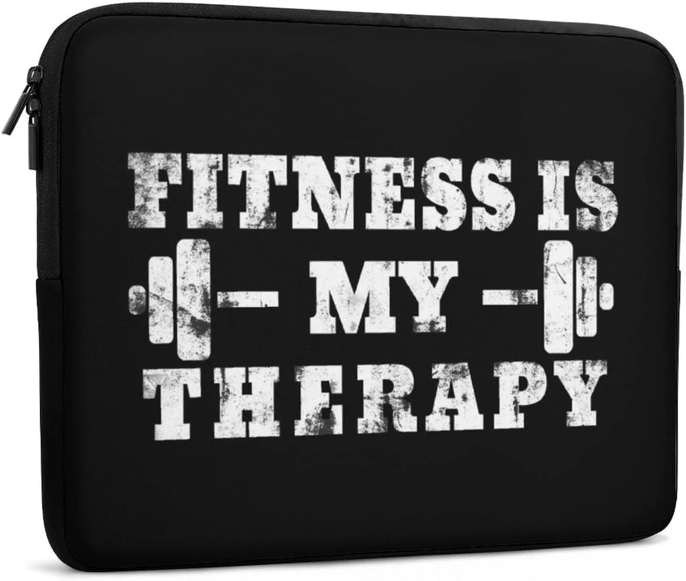 Fitness is My Therapy Laptop Sleeve 13/15 Inch Durable Briefcase Cover Shockproof Protective Case Handbags Portable Laptop Bag
