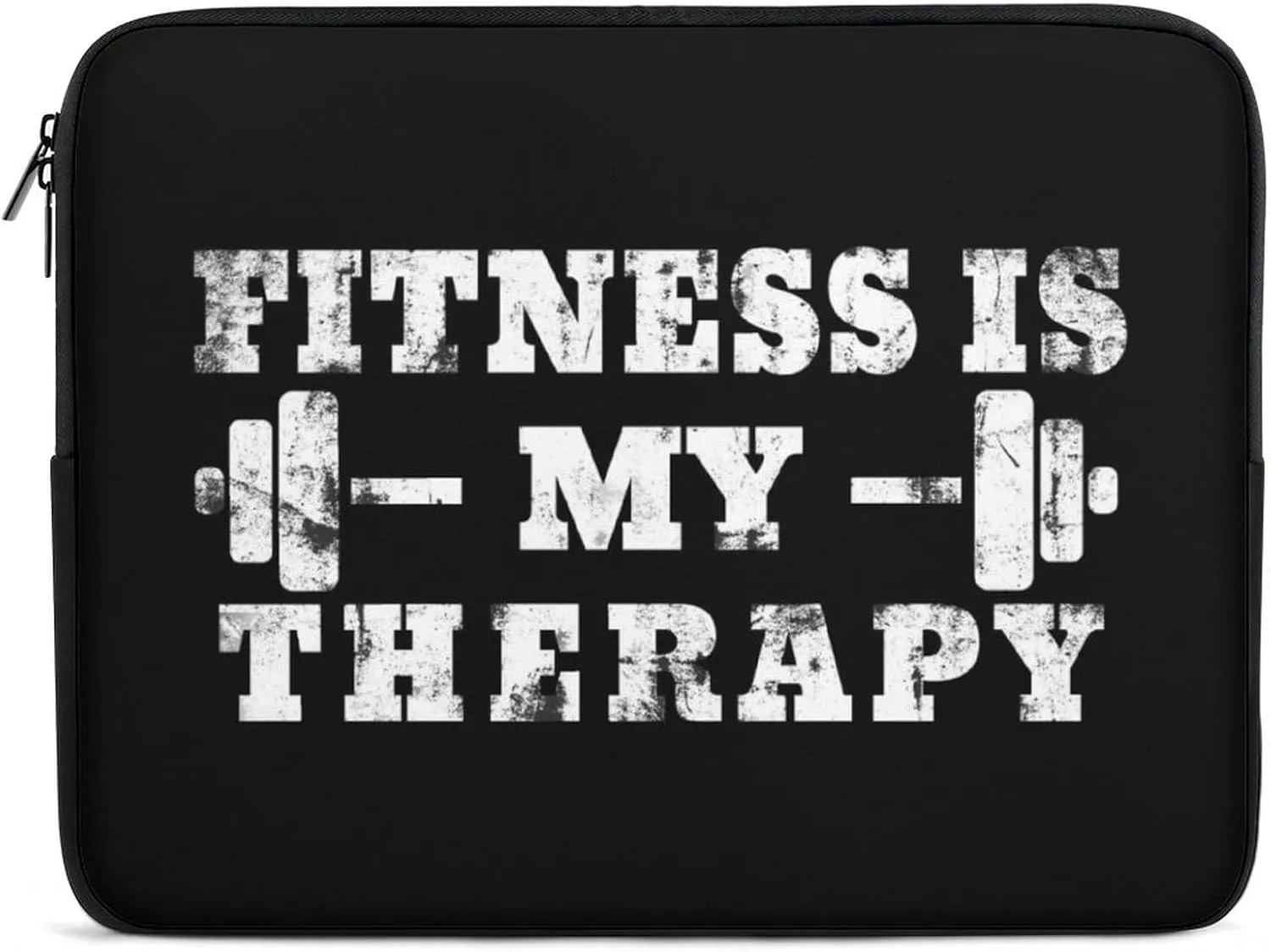 Fitness is My Therapy Laptop Sleeve 13/15 Inch Durable Briefcase Cover Shockproof Protective Case Handbags Portable Laptop Bag