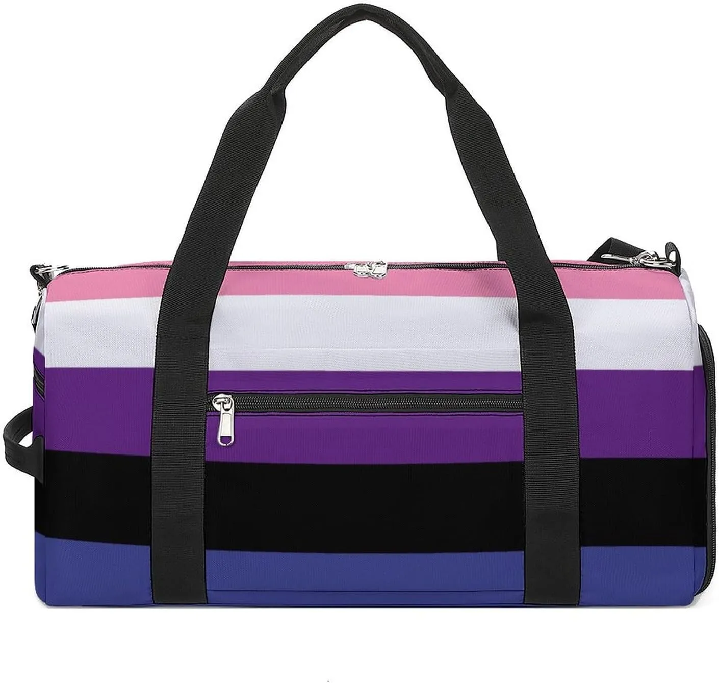 Flags of Gender Fluid Gym Bag-Workout Organizer with Water Resistant Compartments for Gym Lovers, style-42-5