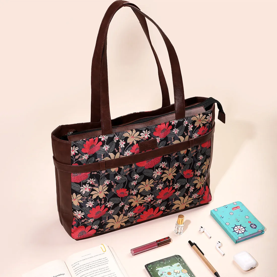 Floral Bouquet Laptop Bags For Women