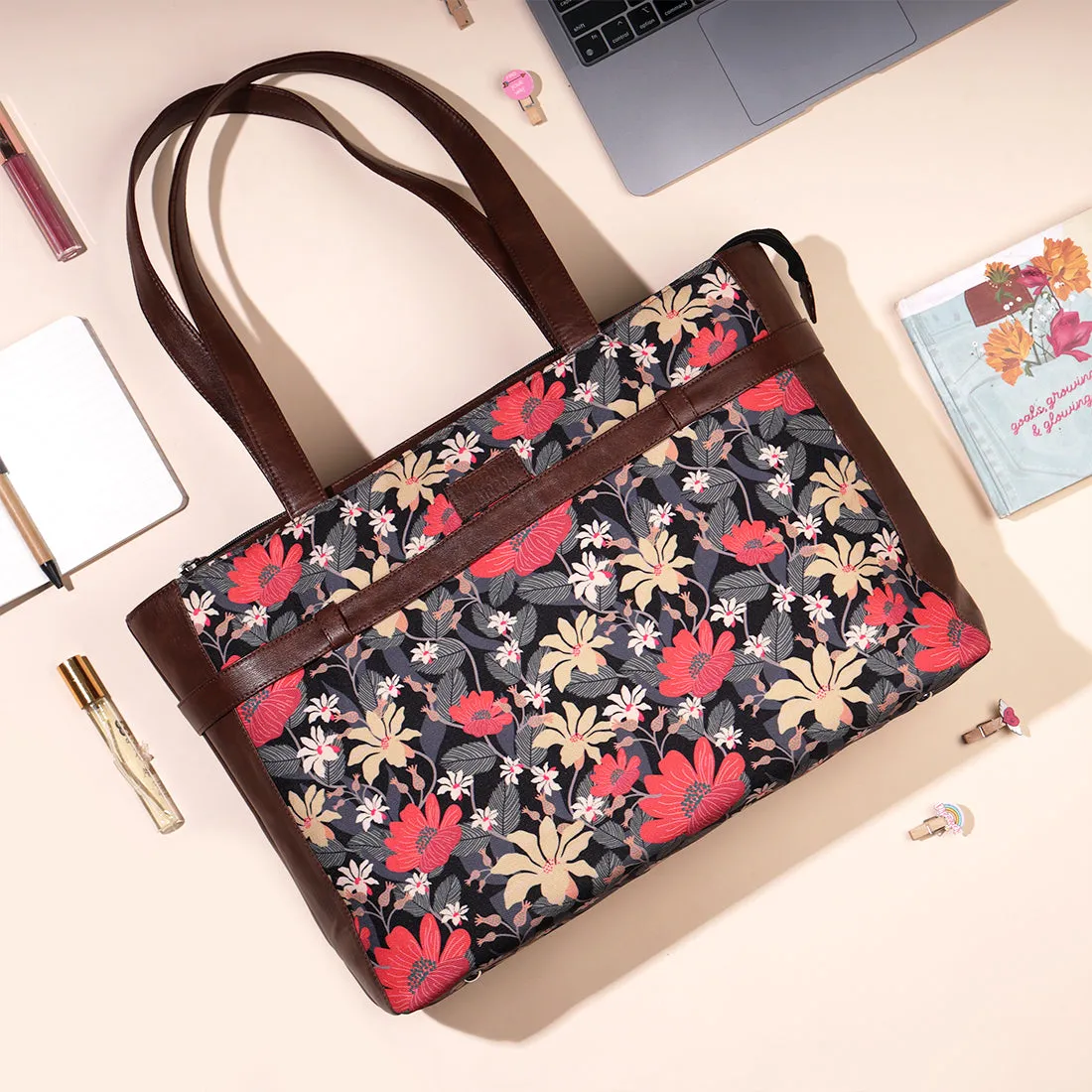 Floral Bouquet Laptop Bags For Women