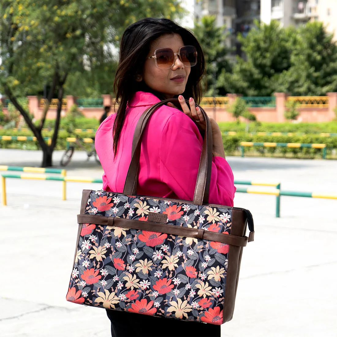 Floral Bouquet Laptop Bags For Women
