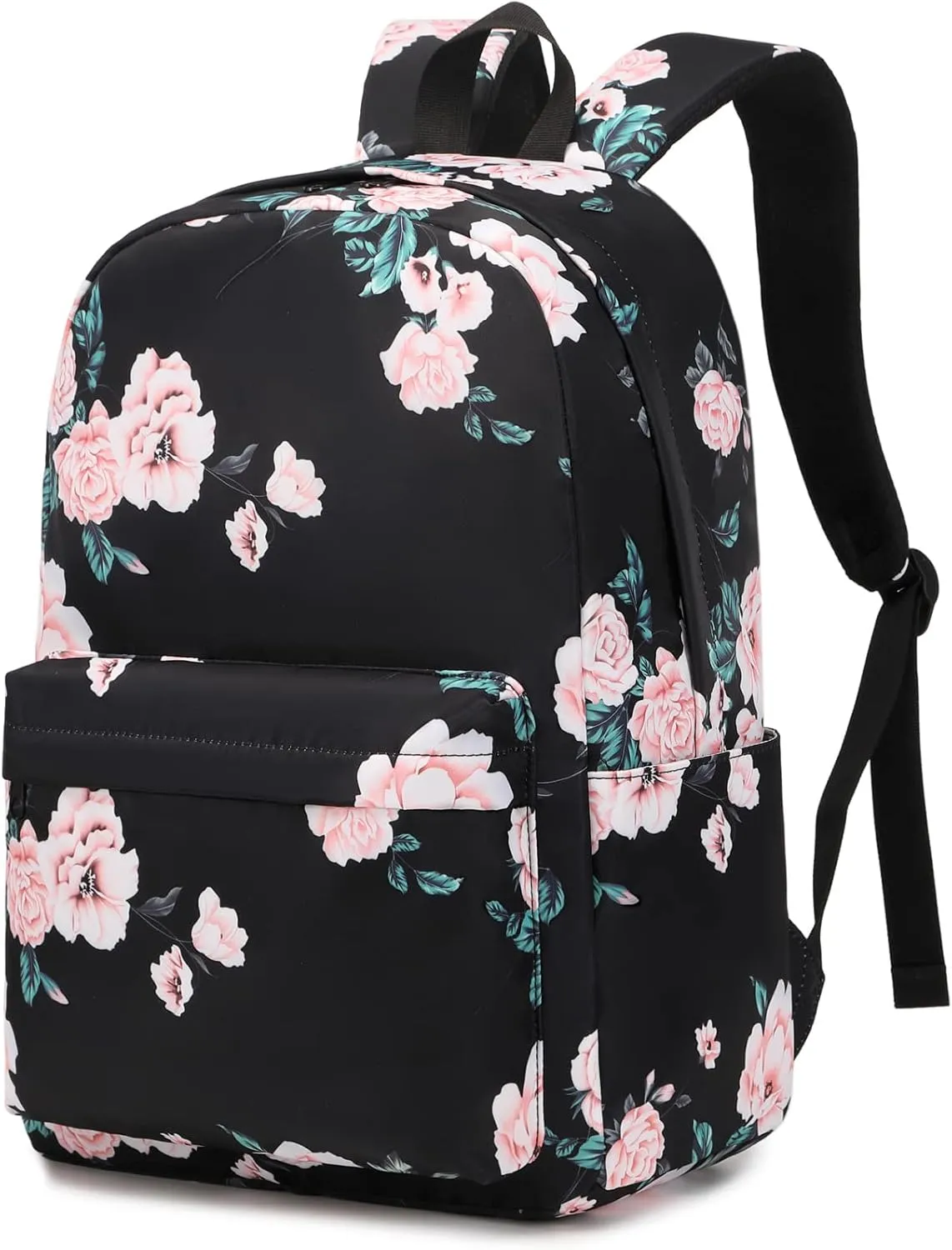 Floral School Backpack for Girls Womens, School Bags Collge Bookbags Laptop Backpacks for Kids Teens Adults