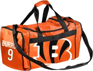 FOCO - NFL Cincinnati Bengals Official Duffel Gym Bag - Joe Burrow