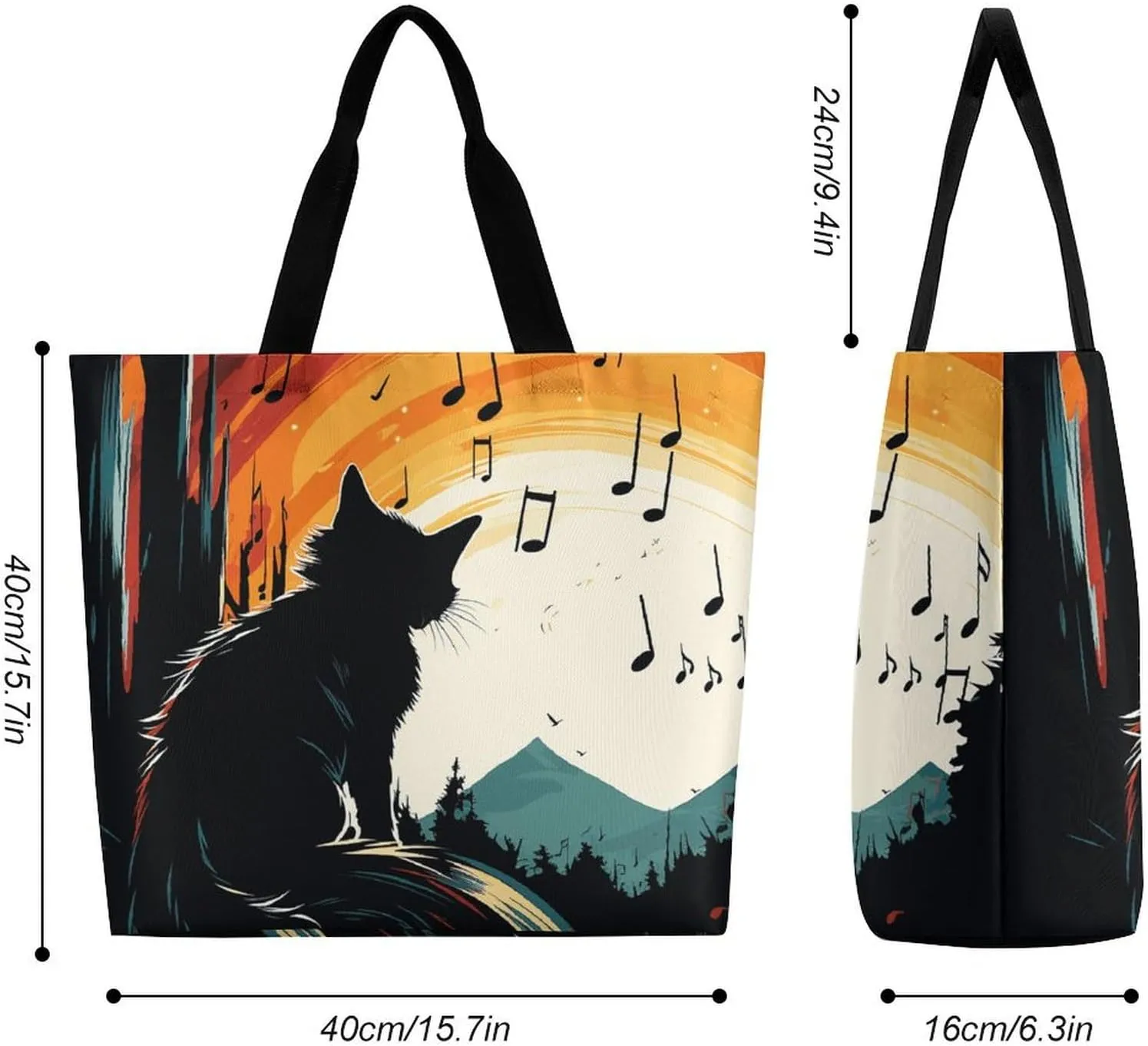 Foldable Grocery Bag Reusable Shopping Bag Cartoon Flamingo Tote Bag Casual Handbags for Work Shopping