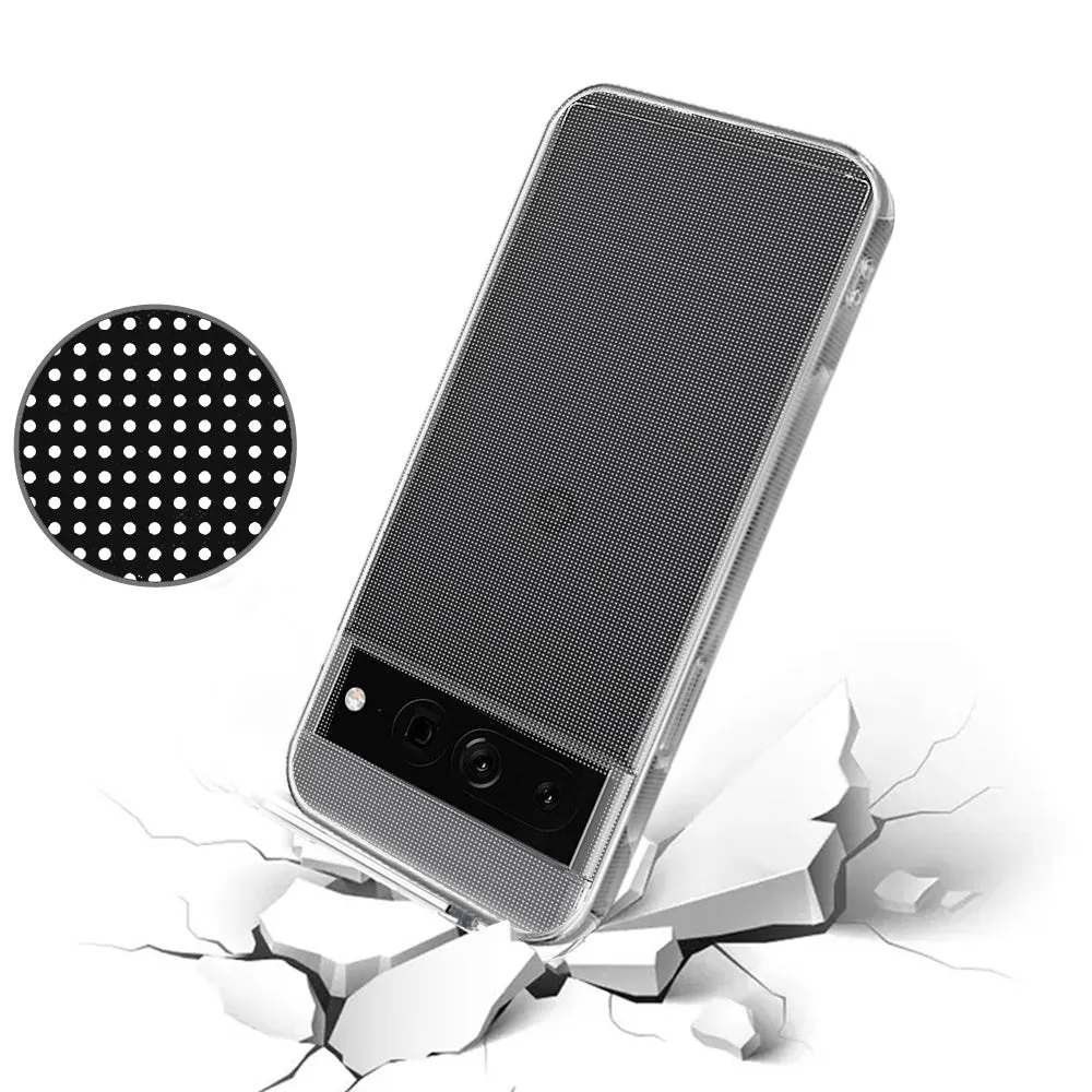 For Google Pixel 7 Hybrid Transparent Thick TPU Rubber Silicone Simple Minimalistic Gel Shockproof Protective Slim Back Clear Phone Case Cover