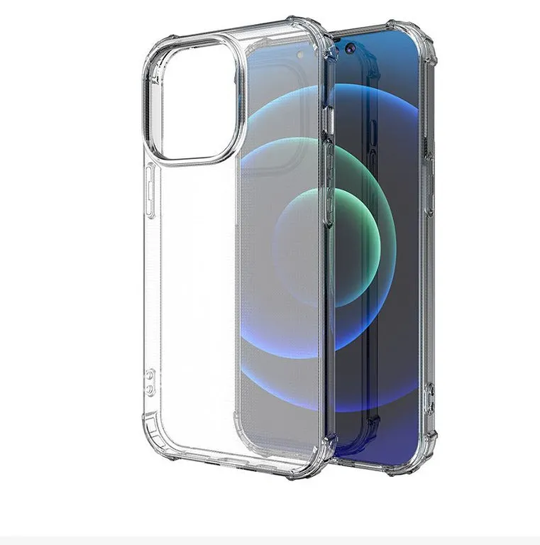 For Samsung Galaxy Note 8 Hybrid Transparent TPU Rubber Silicone Simple Basic Minimalistic Gel Shockproof Protective Back Clear Phone Case Cover