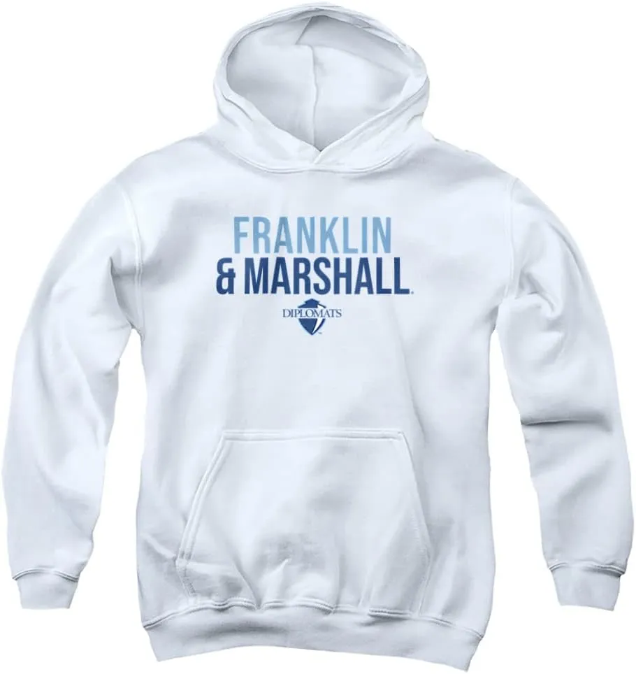 Franklin & Marshall College Official Stacked Youth Kids Boy/Girls Pull-Over Hoodie Sweatshirt