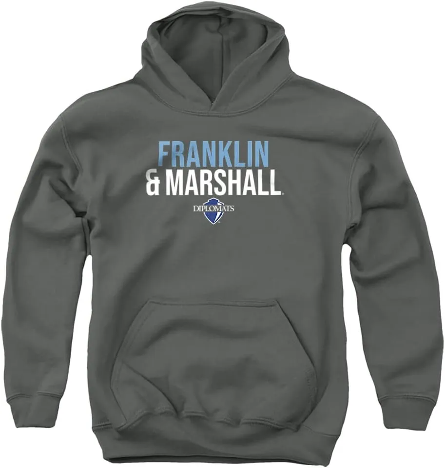 Franklin & Marshall College Official Stacked Youth Kids Boy/Girls Pull-Over Hoodie Sweatshirt