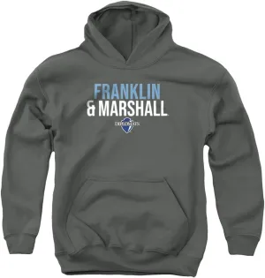 Franklin & Marshall College Official Stacked Youth Kids Boy/Girls Pull-Over Hoodie Sweatshirt