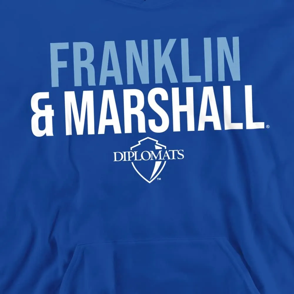 Franklin & Marshall College Official Stacked Youth Kids Boy/Girls Pull-Over Hoodie Sweatshirt
