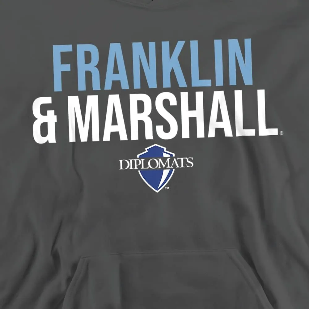 Franklin & Marshall College Official Stacked Youth Kids Boy/Girls Pull-Over Hoodie Sweatshirt