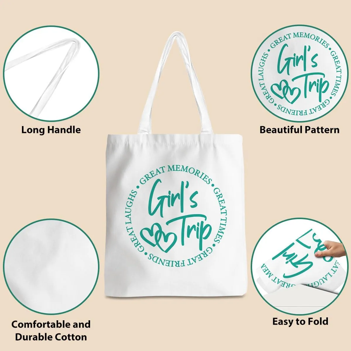 Friend Trip Gifts Favors 2025, Sister Weekend Gifts Tote Bag Goodie Gifts, Bestie Gifts Vacation Weekend Bag Friendship Gifts