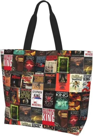 Ftuiylu broadway Tote Bag Women Kitchen Reusable Grocery Bags Shopping Bag Beach Bags Shoulder Bag