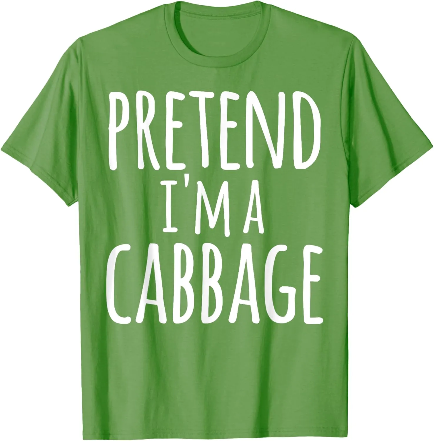 Funny Easy Lazy Halloween PRETEND I'M A CABBAGE Costume T-Shirt
