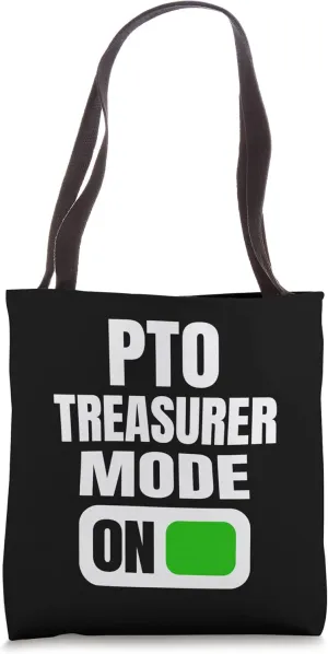 Funny PTO Treasurer Mode for School Parent Volunteers Tote Bag