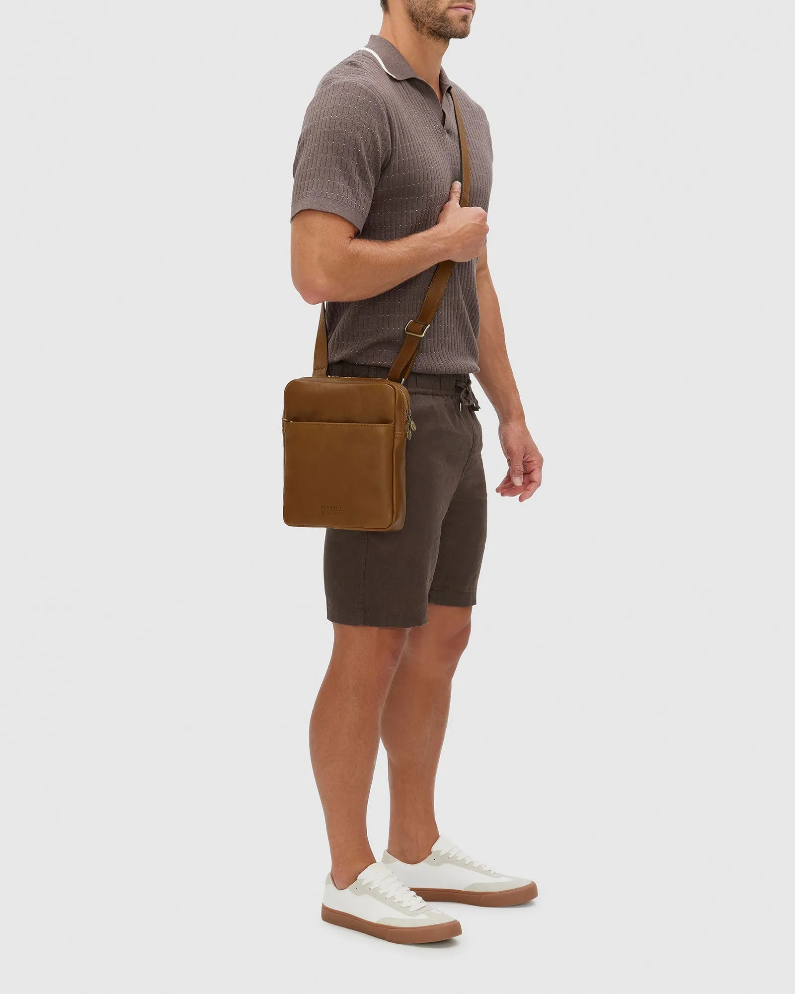 Gaius Matt Tan - Leather Satchel