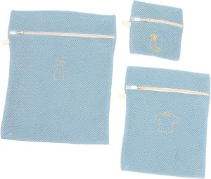 Garneck 3Pcs Laundry Bags for Breathable Mesh Washing Pouches with Sturdy Zipper Travel Friendly Fine Net Bags for Underwear and Heavy Garments for Home Use