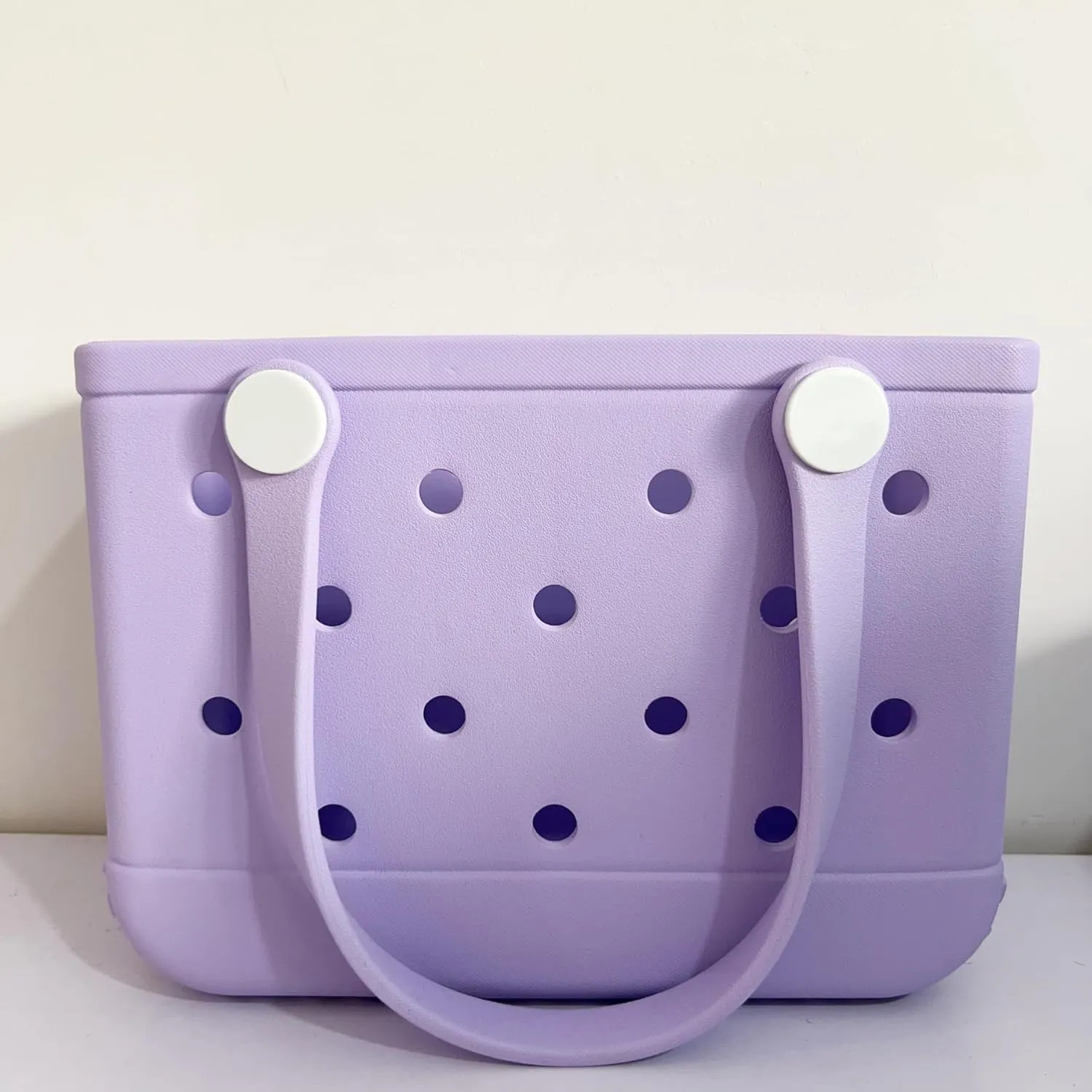 GBB Rubber Tote Bag Small Beach Bag Waterproof Outdoor Tote Bag Washable Tote Portable Travel Bag Open Handbag for Daily