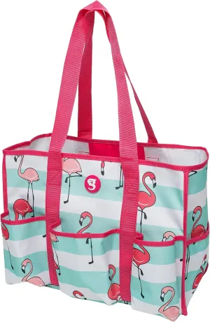 geckobrands 8 Pocket Tote - Utility Travel Swimming Pool Tote Duffle Bag for Gym, Shopping, and Everyday Use