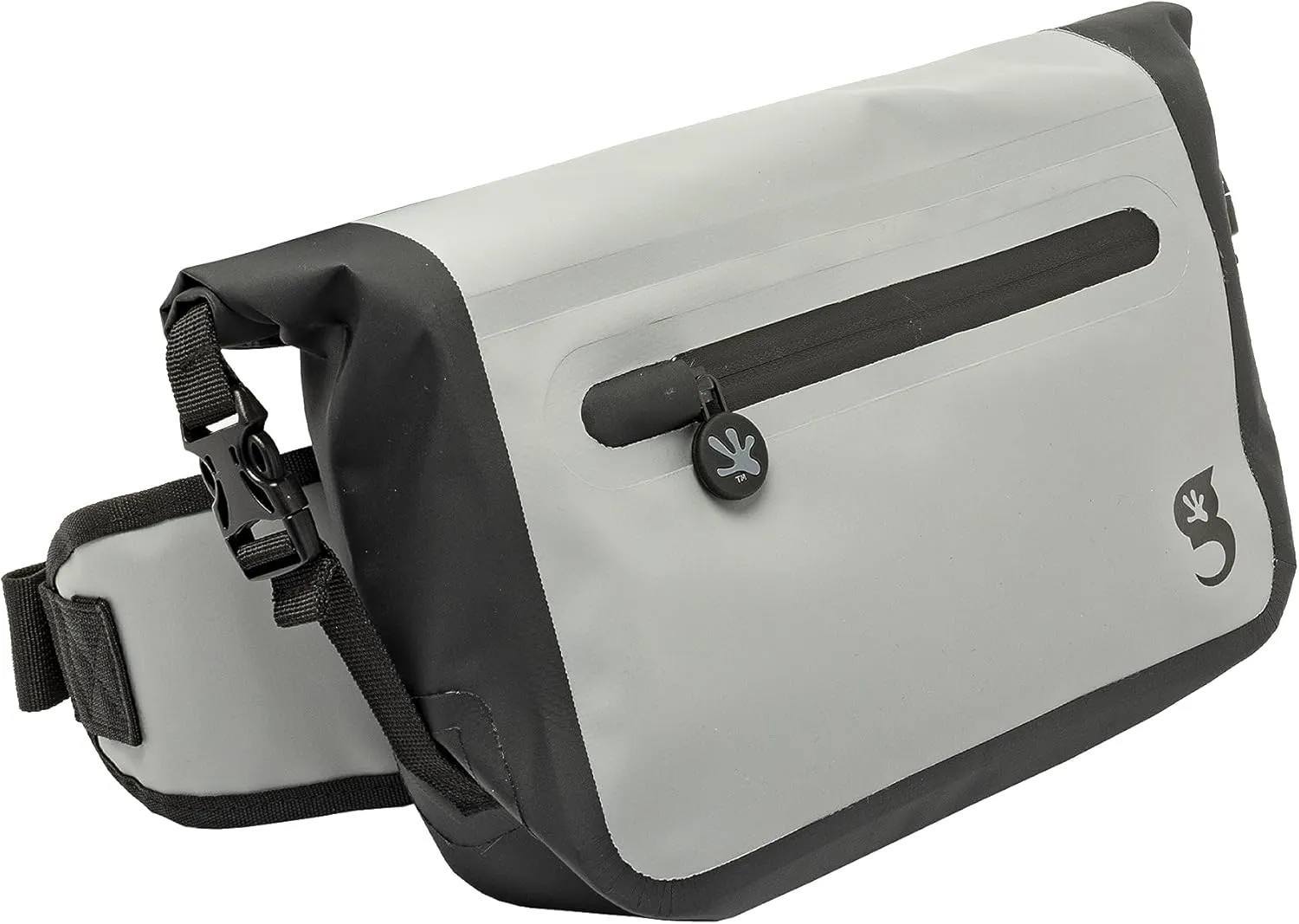 geckobrands Waterproof Tarpaulin Waist Pack - Durable, Adjustable, and Water-Resistant with Multiple Pockets for Beach, Swimming, Boating, and Hiking