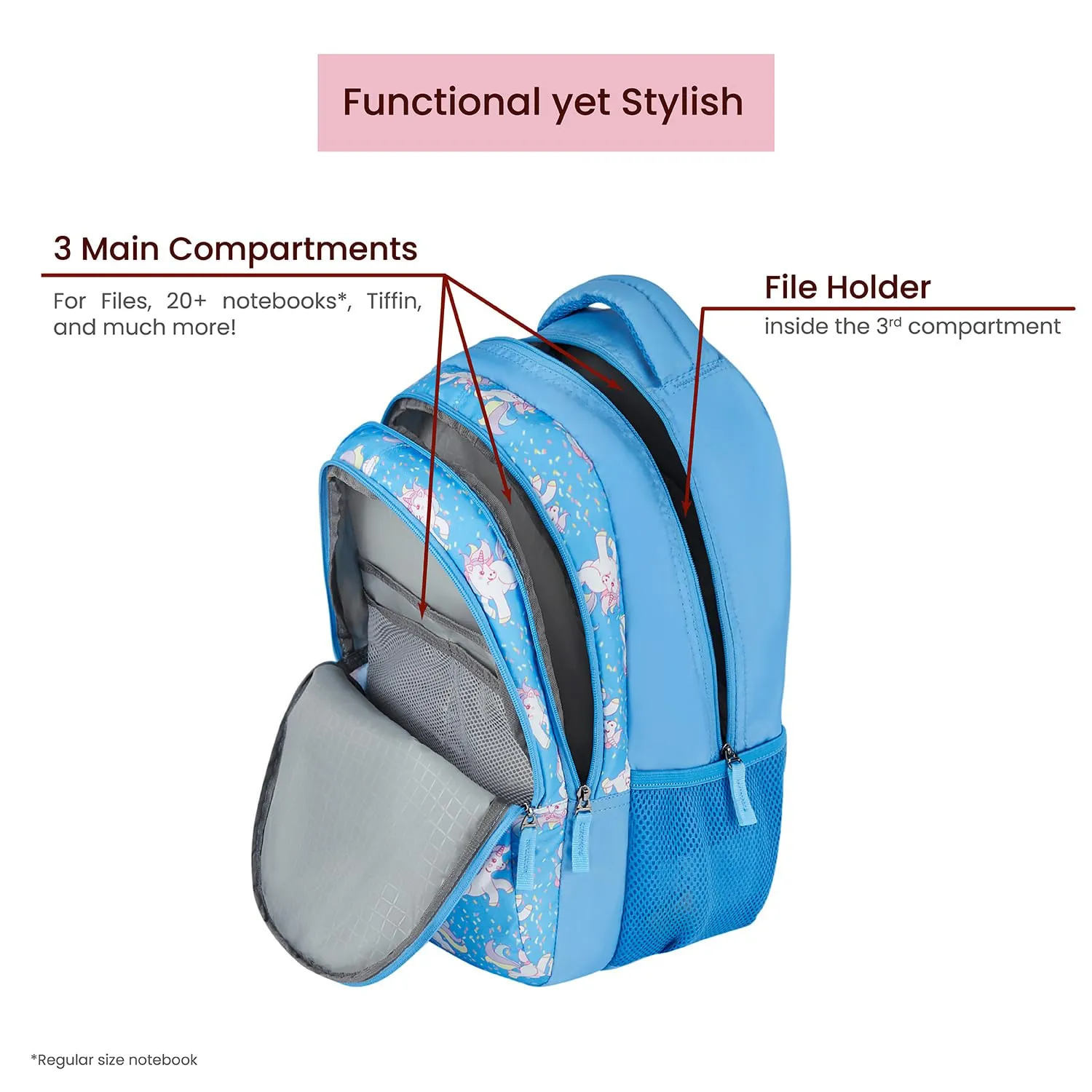 Genie Unicorn DLX 17" Kids Bag