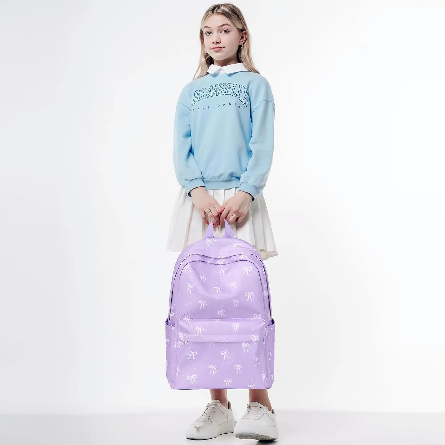 Girls Boys Backpack with Lunch Box Pencil Case for Elementary, 3 in 1 Large Capacity Kids Backpack for School Girls Boys