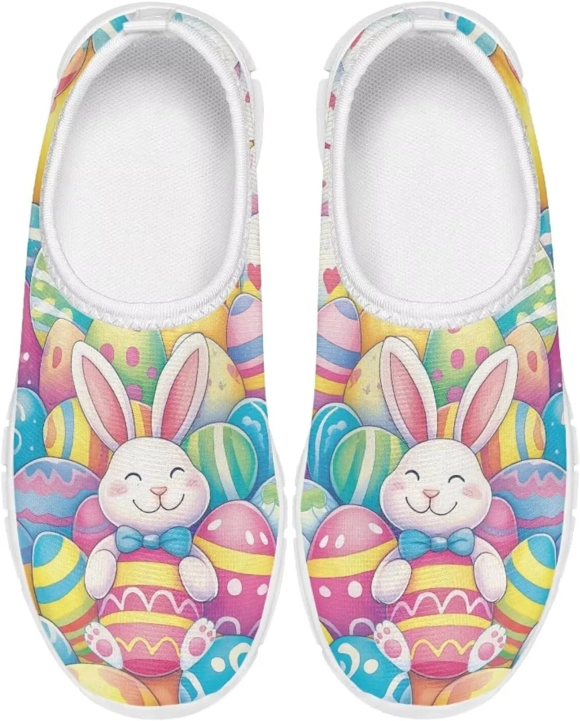 Girls Slip On Sneakers Cute Easter Gifts for Kids Tennis Gym Shoes