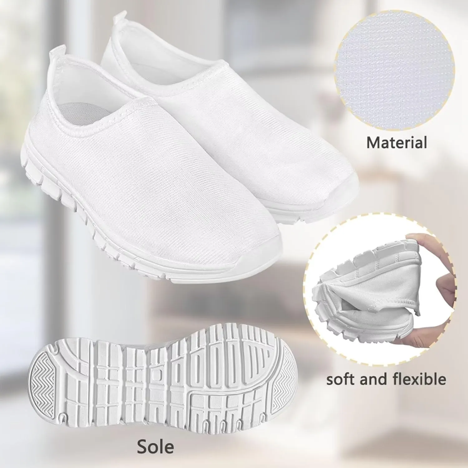 Girls Slip On Sneakers Shoes Animals Themed Kids Tennis Running Shoes