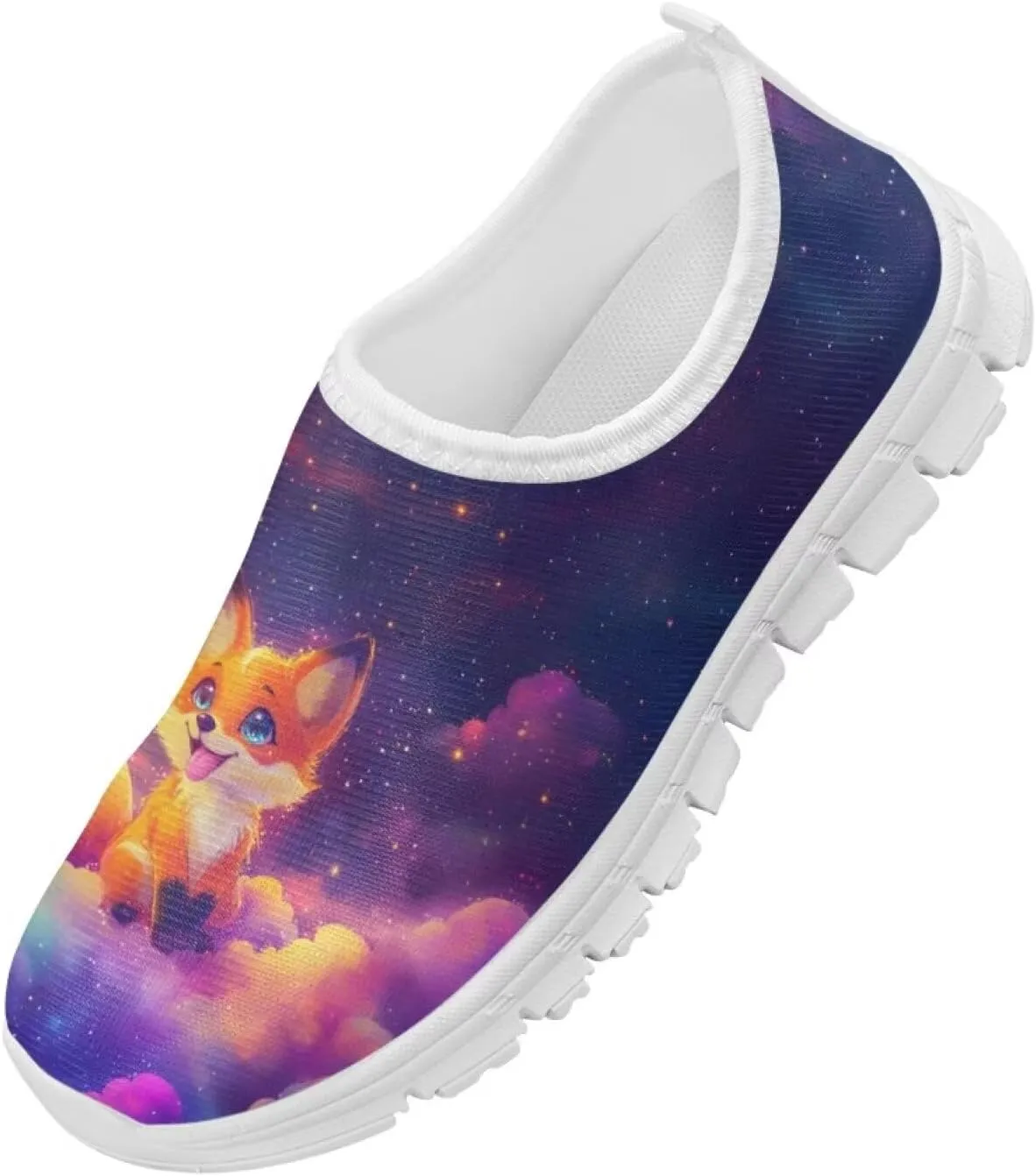 Girls Slip On Sneakers Shoes Animals Themed Kids Tennis Running Shoes