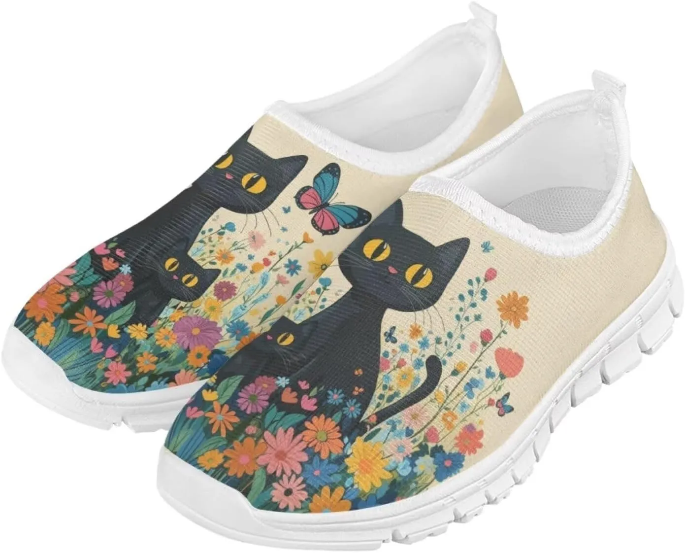 Girls Slip On Sneakers Tennis Shoes Fancy Little Kids Running Shoes