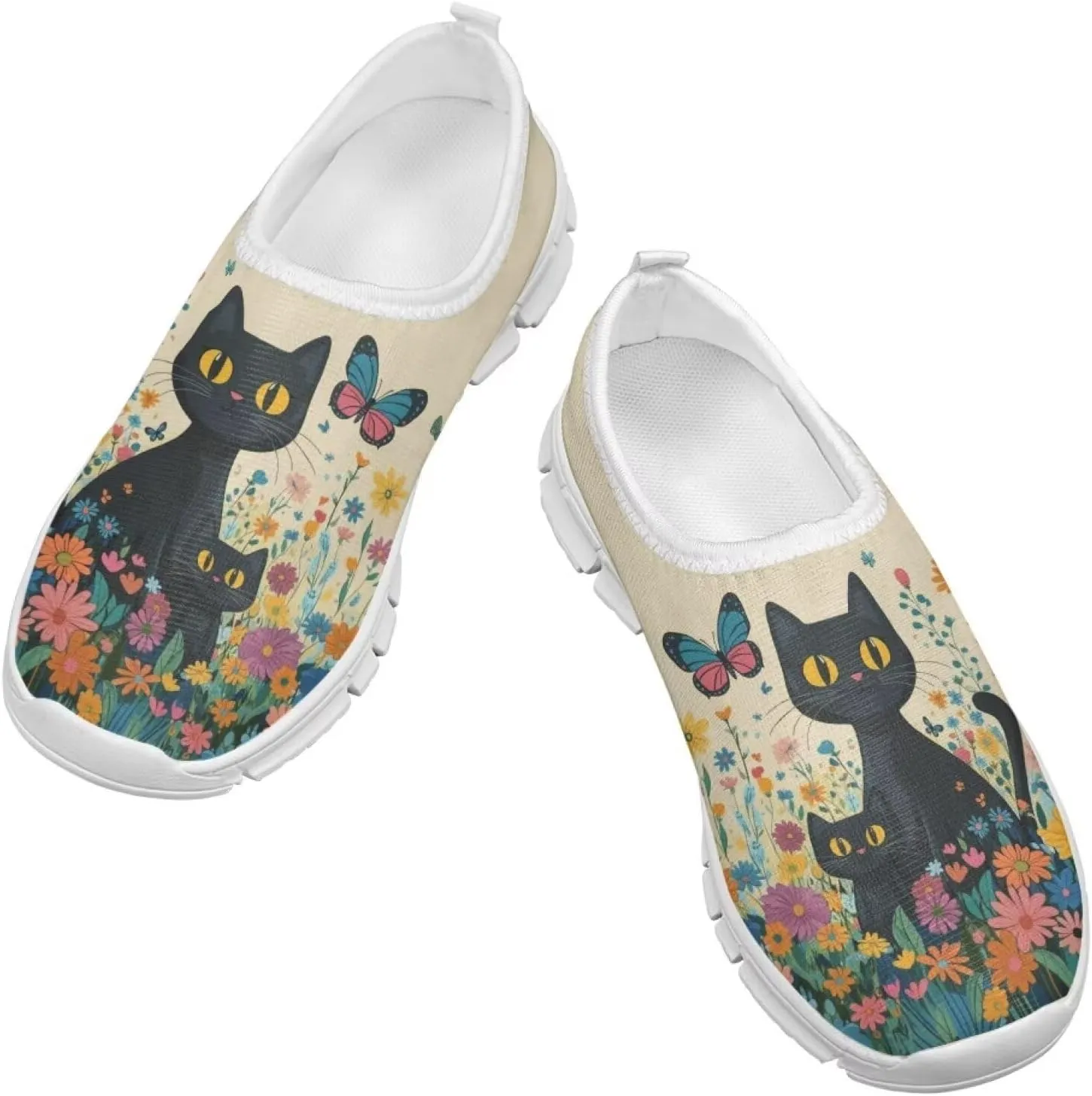 Girls Slip On Sneakers Tennis Shoes Fancy Little Kids Running Shoes