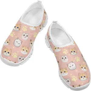 Girls Slip On Sneakers Tennis Shoes Fancy Little Kids Running Shoes