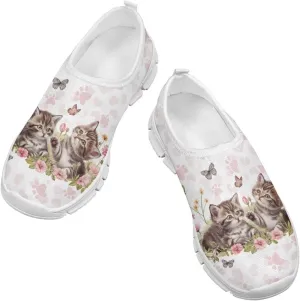 Girls Slip On Sneakers Tennis Shoes Fancy Little Kids Running Shoes