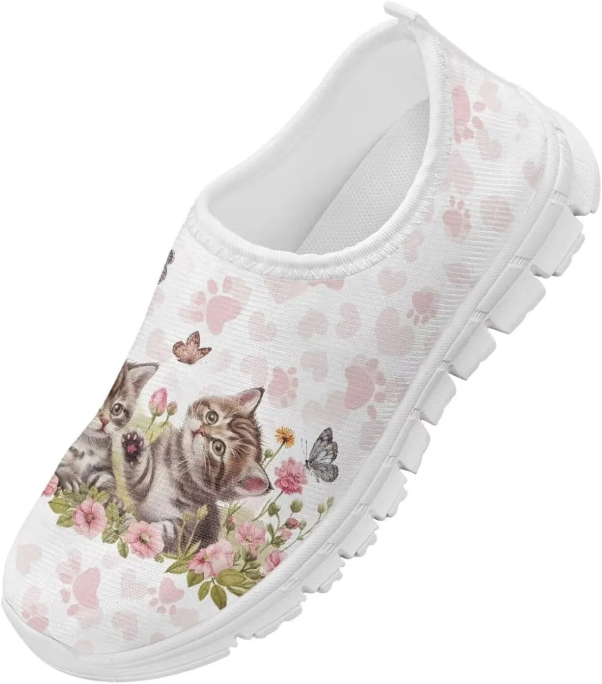 Girls Slip On Sneakers Tennis Shoes Fancy Little Kids Running Shoes