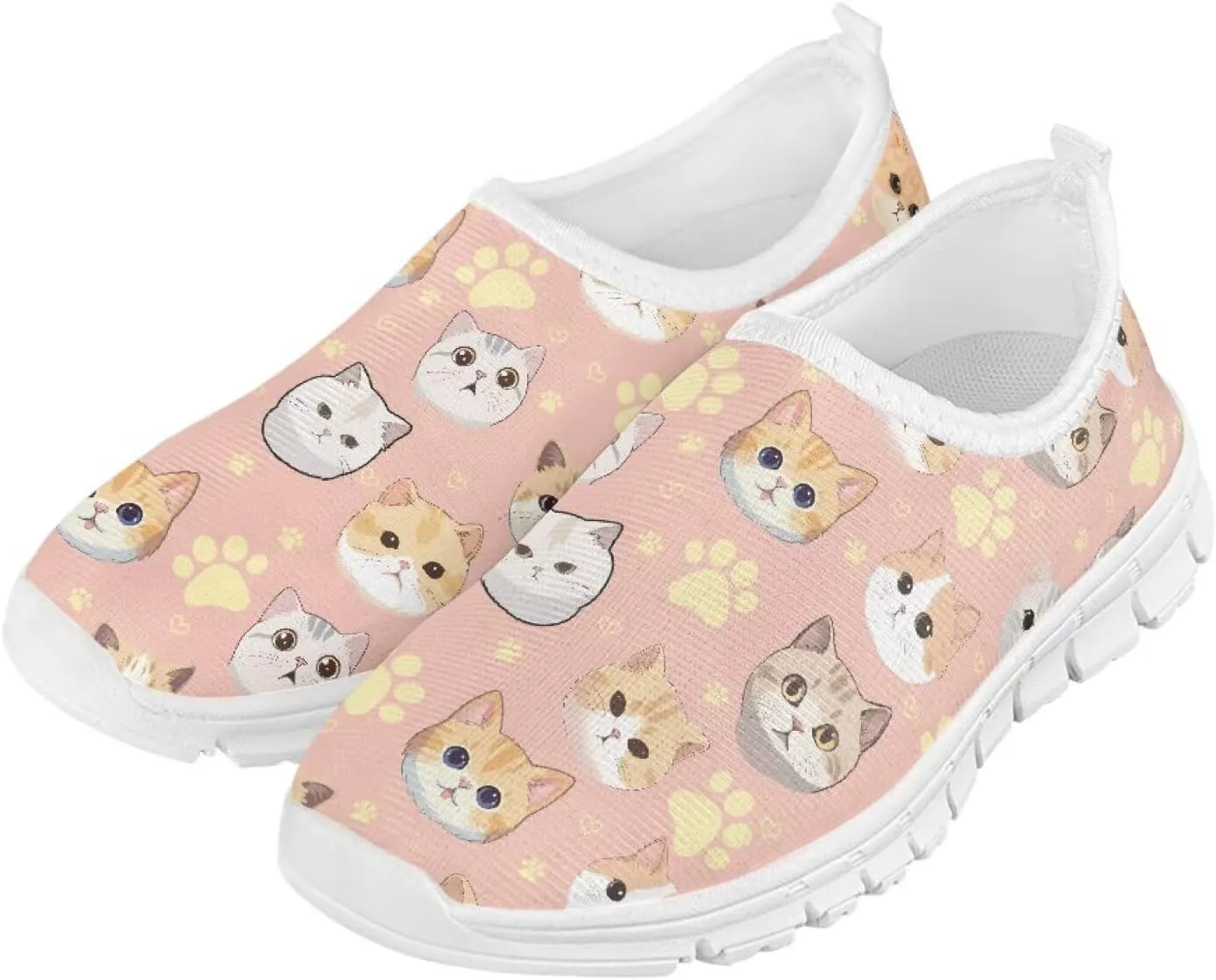 Girls Slip On Sneakers Tennis Shoes Fancy Little Kids Running Shoes