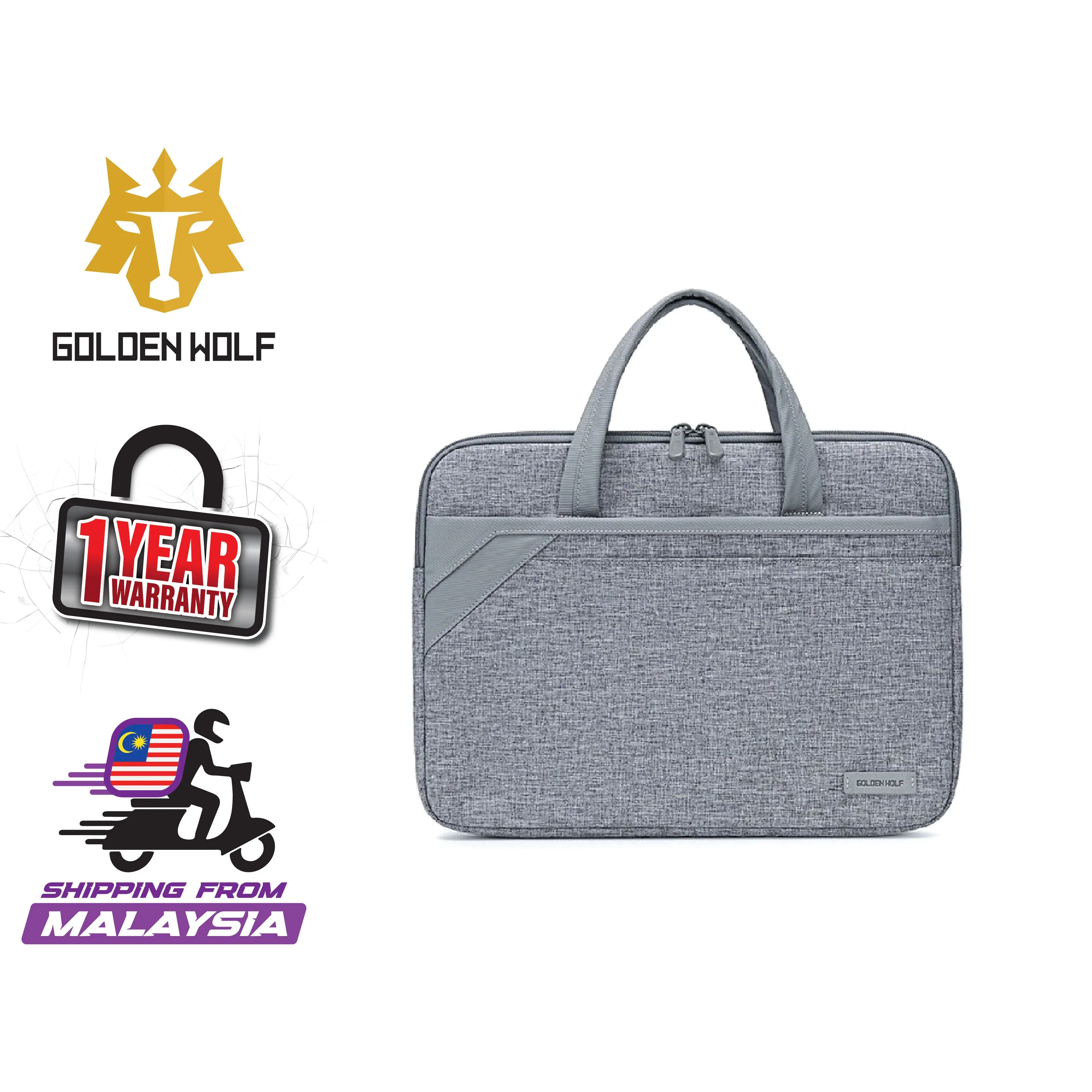 Golden Wolf i-Owen Laptop Briefcase (Oxford Material)