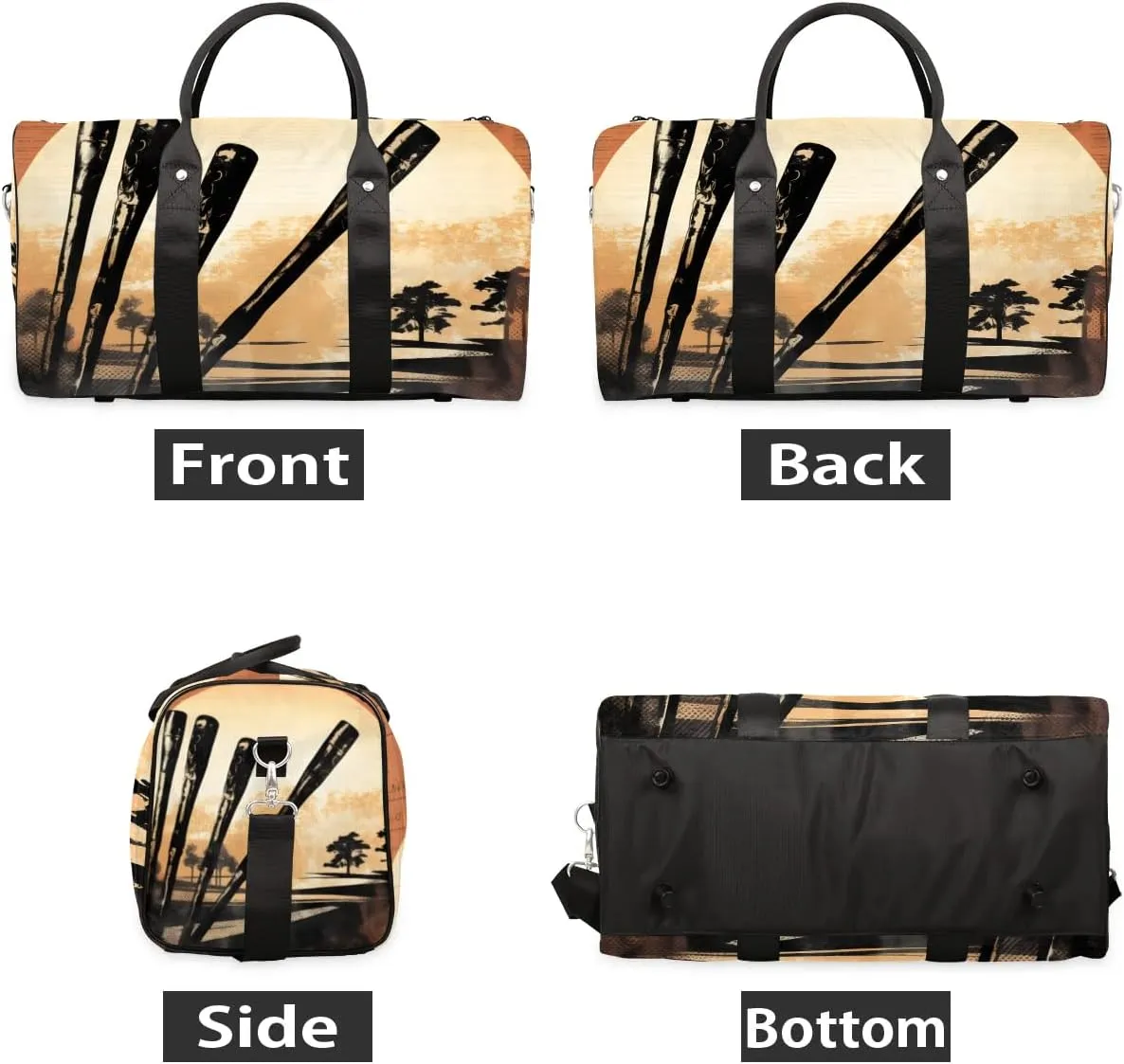 Golf Sport Theme Travel Duffel Bag for Women Men Waterproof Foldable Overnight Weekender Bag Large Capacity Sports Gym Bag