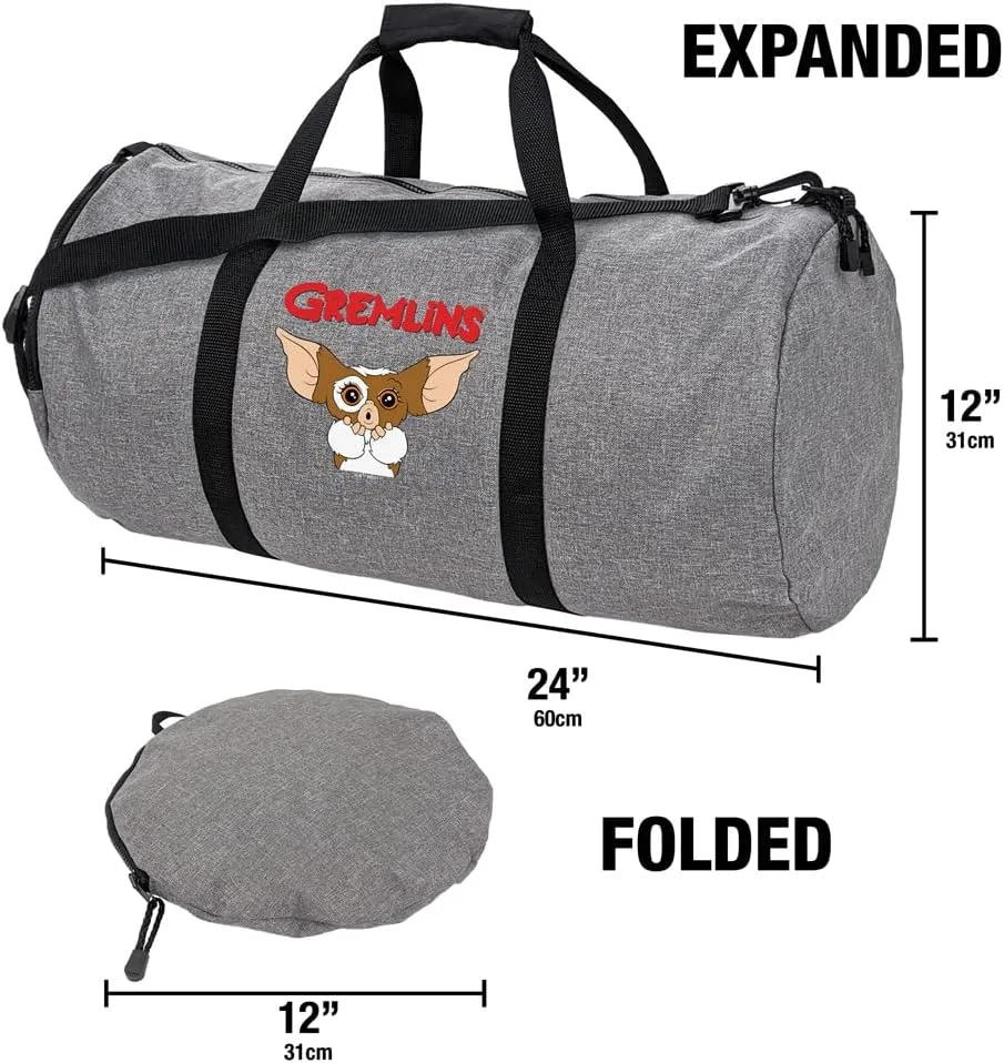 Gremlins Gizmo Logo Lightweight Duffel Bag for Sports and Gym Packable for Travel