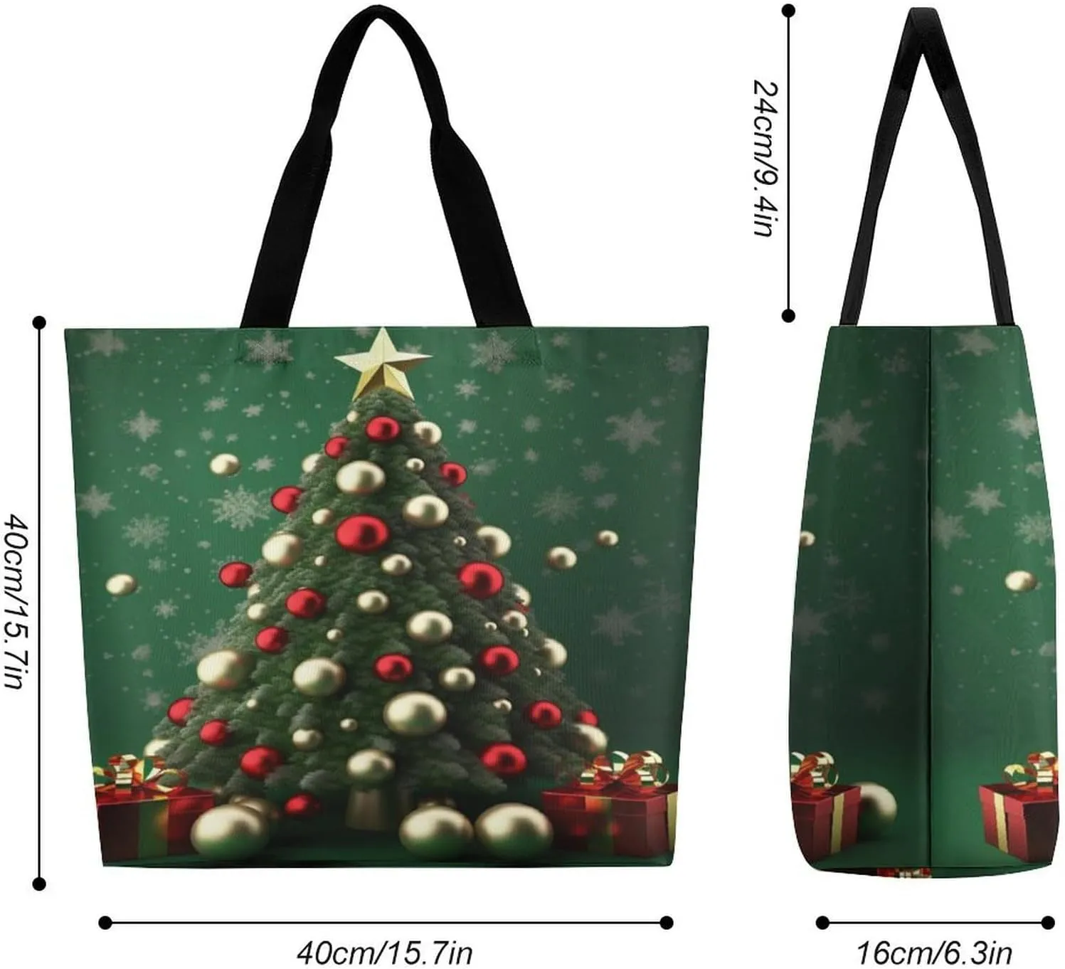 Grocery Bag Reusable Tote Bag Foldable Seals On Ice Shopping Bag Handbag Washable Shoulder Bag for Travel