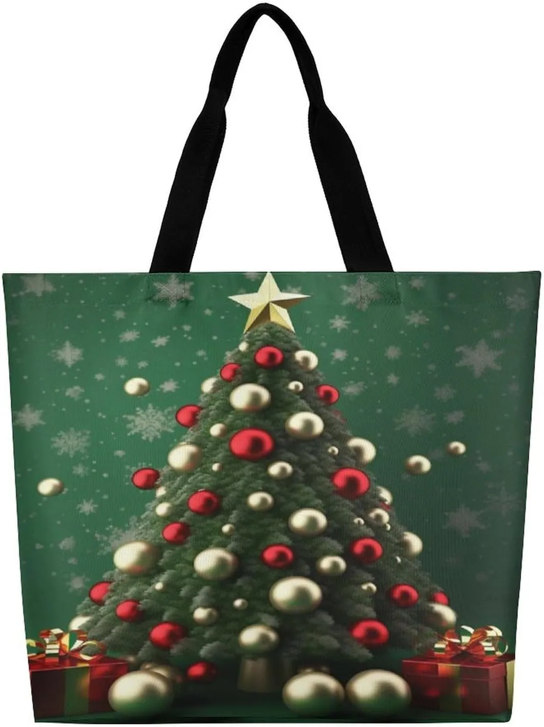Grocery Bag Reusable Tote Bag Foldable Seals On Ice Shopping Bag Handbag Washable Shoulder Bag for Travel