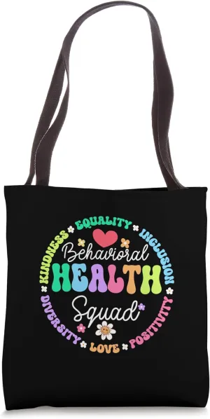 Groovy Behavioral Health Squad Specialist Behavior Analyst Tote Bag