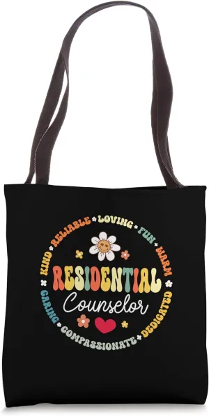 Groovy Residential Counselor Appreciation Back to School Tote Bag