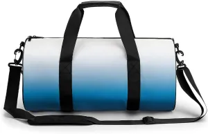 Gym Bag 17in for Men Women, Waterproof Foldable Sports Organizer, Durable Workout Travel Duffle Bag, Cool Earth Blend-107